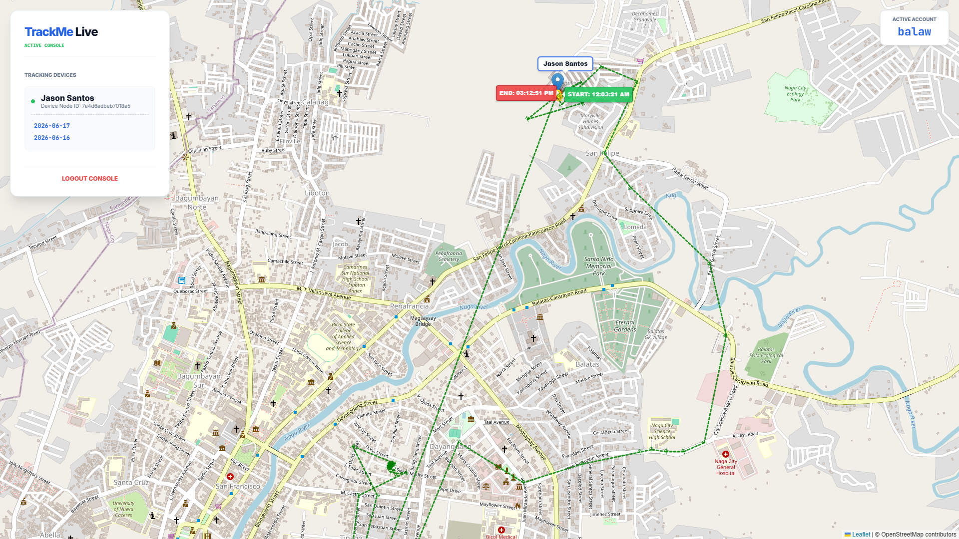TrackMe Live Tracking